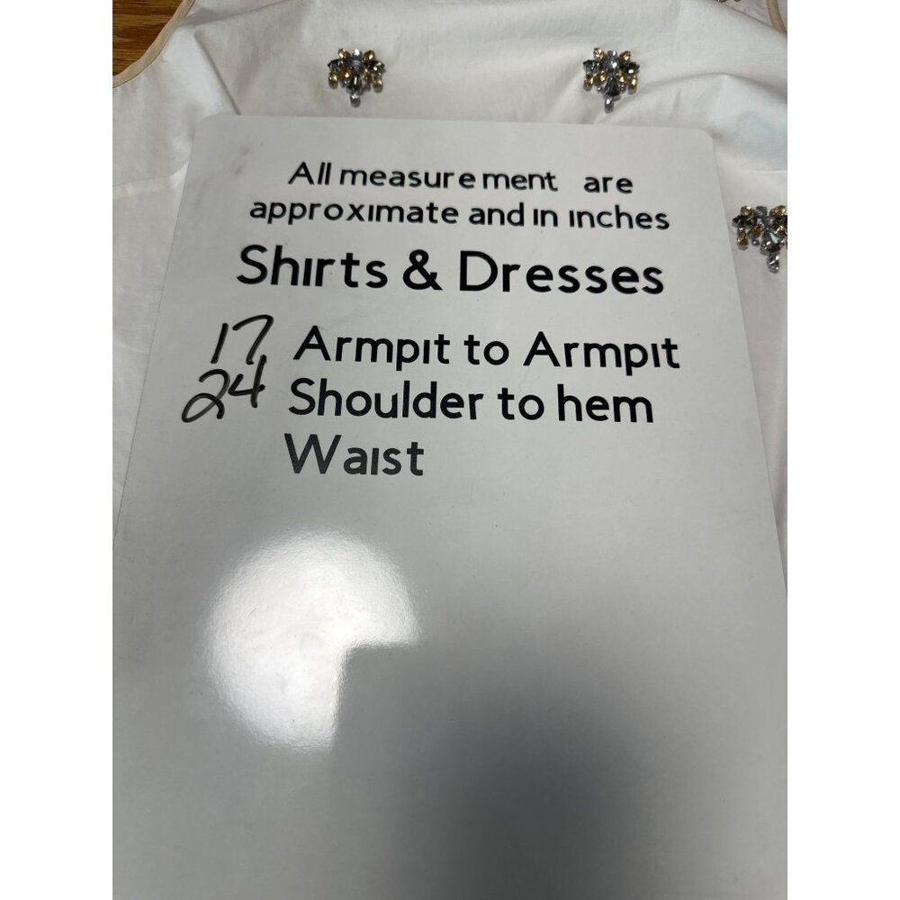 J Crew Factory Tank Top White Beige Jeweled Front Sleeveless Blouse Womens Sz 0 - Picture 8 of 8